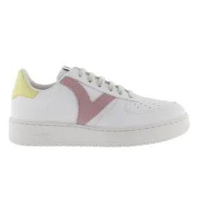 VICTORIA 1258201Blanco Cuarzo y Rosa deportivo cordones mujer