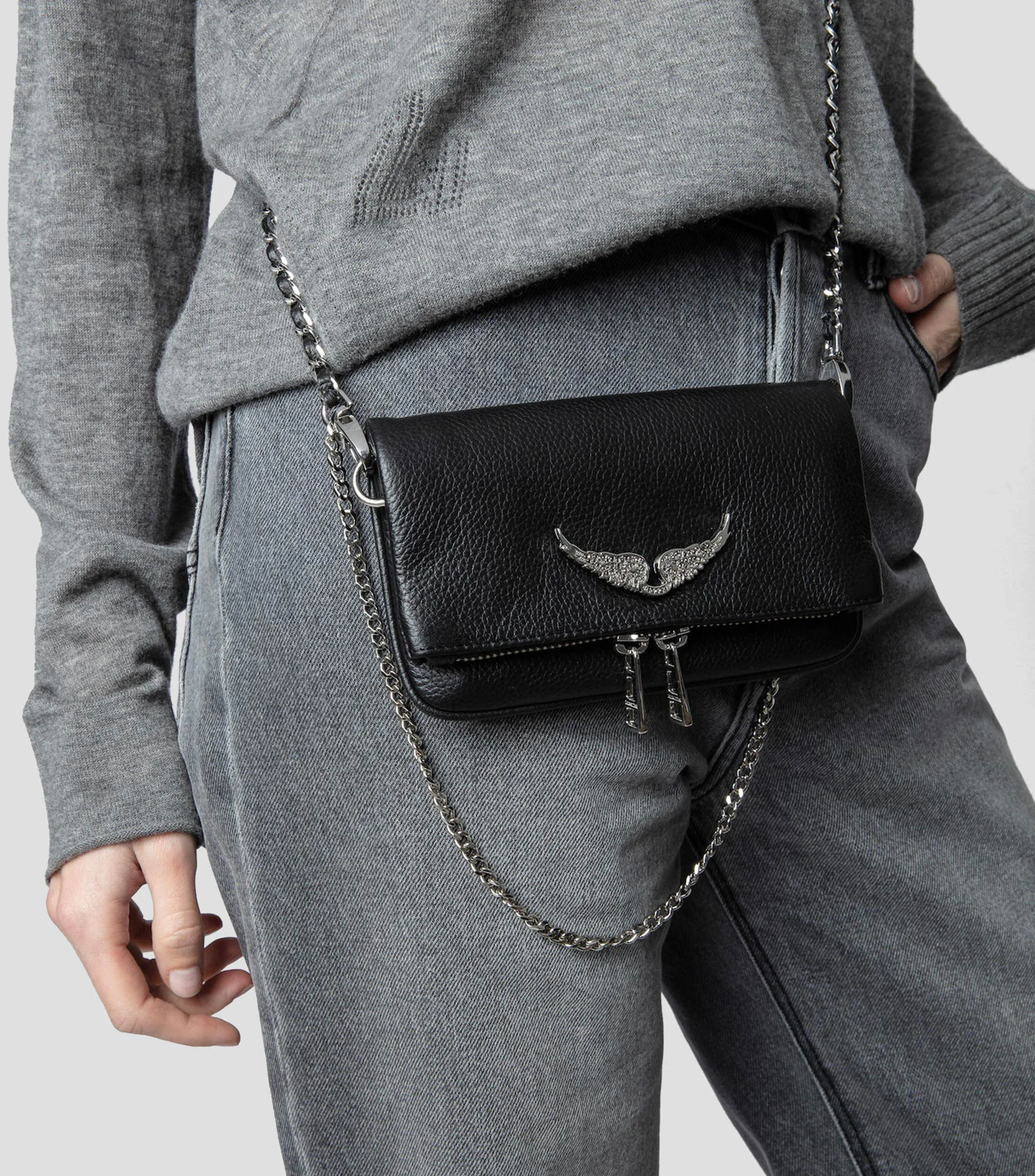 Zadig & Voltaire Bolso crossbody Rock Nano Swing en piel Mujer