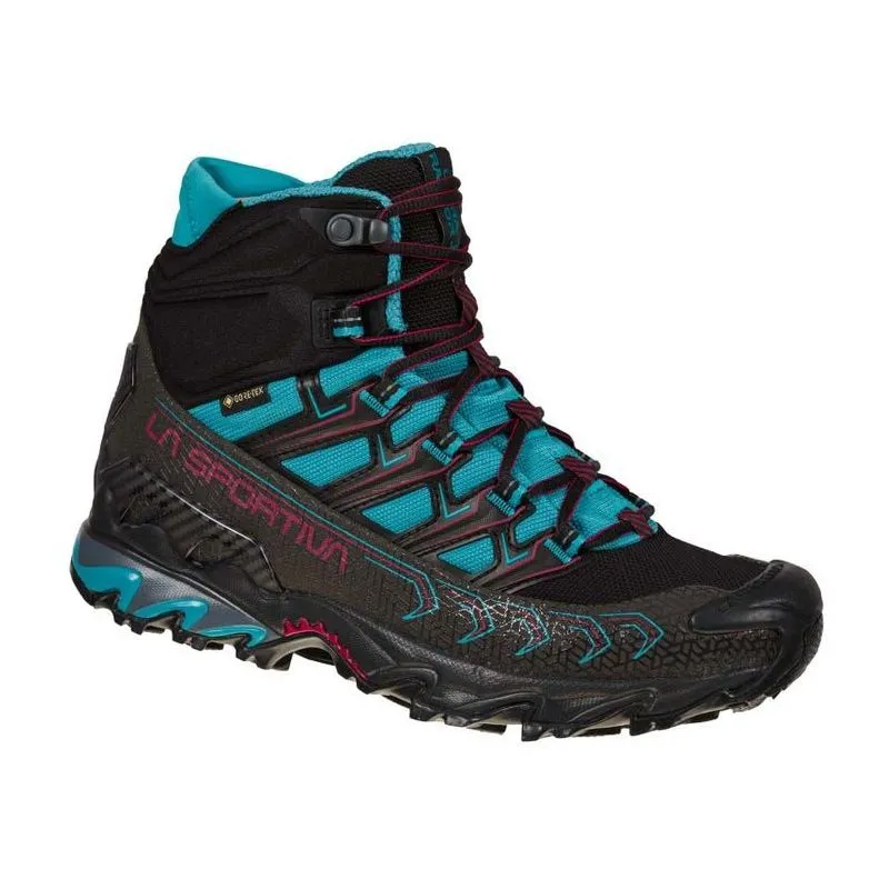 Zapato de senderismo/trail La Sportiva Ultra Raptor II Mid Gore-Tex (Black/Topaz) Mujer